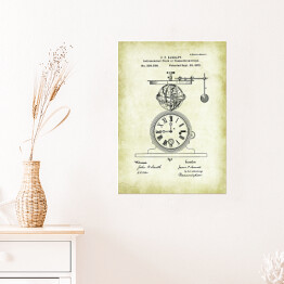 Plakat J. F. Sarratt - patenty na rycinach vintage