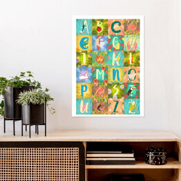 Plakat Zwierzęcy alfabet - od A do Z