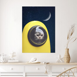 Plakat Kosmiczny kot 