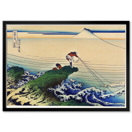 Plakat w ramie Hokusai Katsushika. Koshu Kajikazawa. Reprodukcja
