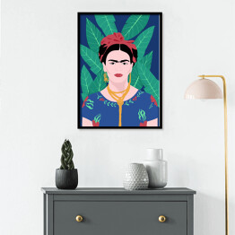 Plakat w ramie Frida - ilustracja