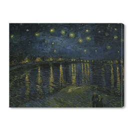 Obraz na płótnie Vincent van Gogh Gwiaździsta noc nad Rodanem" - reprodukcja
