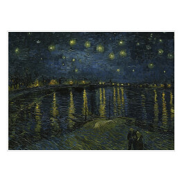 Plakat samoprzylepny Vincent van Gogh Gwiaździsta noc nad Rodanem" - reprodukcja