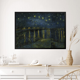 Obraz w ramie Vincent van Gogh Gwiaździsta noc nad Rodanem" - reprodukcja