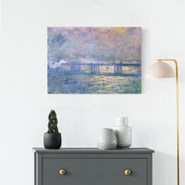 Obraz na płótnie Claude Monet Most Charing Cross Reprodukcja obrau