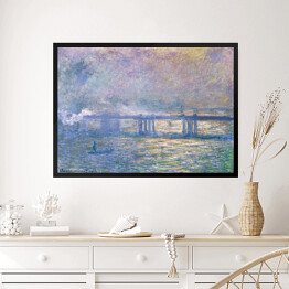 Obraz w ramie Claude Monet Most Charing Cross Reprodukcja obrau