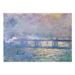 Plakat samoprzylepny Claude Monet Most Charing Cross Reprodukcja obrau
