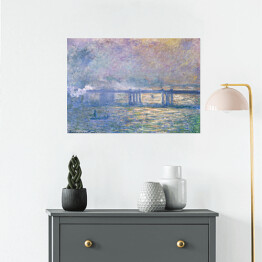 Plakat samoprzylepny Claude Monet Most Charing Cross Reprodukcja obrau