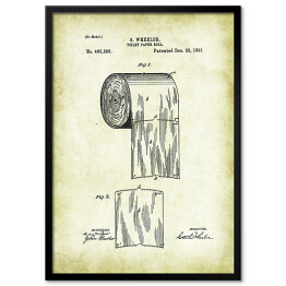 Obraz klasyczny S. Wheeler - patenty na rycinach vintage