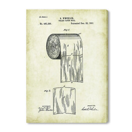 Obraz na płótnie S. Wheeler - patenty na rycinach vintage