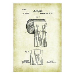 Plakat S. Wheeler - patenty na rycinach vintage