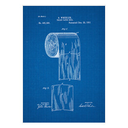 Plakat S. Wheeler - patenty na rycinach blueprint