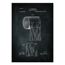 Plakat S. Wheeler - patenty na rycinach - czarno białe