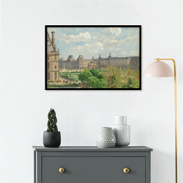 Plakat w ramie Camille Pissarro Plac Carrousel. Reprodukcja