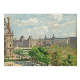 Plakat samoprzylepny Camille Pissarro Plac Carrousel. Reprodukcja