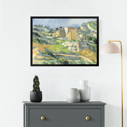 Obraz w ramie Paul Cezanne "Domy na Prowansji, Dolina Riaux w pobliżu L'Estaque" - reprodukcja