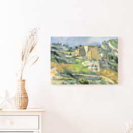 Obraz na płótnie Paul Cezanne "Domy na Prowansji, Dolina Riaux w pobliżu L'Estaque" - reprodukcja
