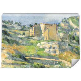 Fototapeta winylowa zmywalna Paul Cezanne "Domy na Prowansji, Dolina Riaux w pobliżu L'Estaque" - reprodukcja
