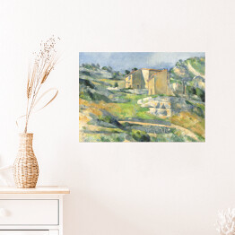 Paul Cezanne "Domy na Prowansji, Dolina Riaux w pobliżu L'Estaque" - reprodukcja