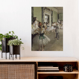 Plakat samoprzylepny Edgar Degas "Lekcja baletu" - reprodukcja