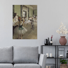 Plakat Edgar Degas "Lekcja baletu" - reprodukcja