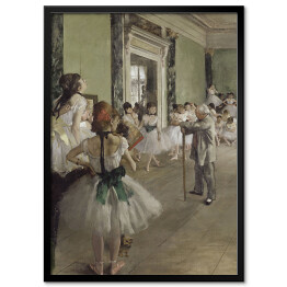 Obraz klasyczny Edgar Degas "Lekcja baletu" - reprodukcja