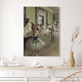 Obraz klasyczny Edgar Degas "Lekcja baletu" - reprodukcja