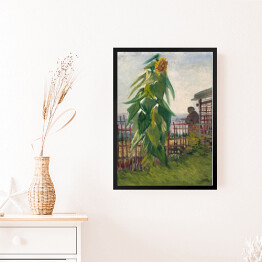 Obraz w ramie Vincent van Gogh Działka ze Słonecznikiem. Reprodukcja obrazu