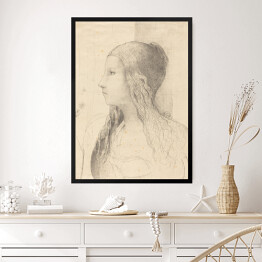 Obraz w ramie Odilon Redon Brunhilda. Reprodukcja