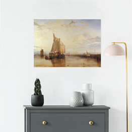 Plakat samoprzylepny William Turner "Dryfująca łódź Dort z Rotterdamu" - reprodukcja