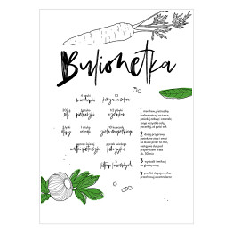 Plakat Bulionetka - wegańskie potrawy