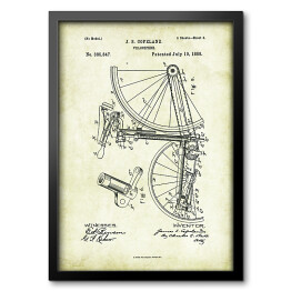 Obraz w ramie J. S. Copeland - patenty na rycinach vintage