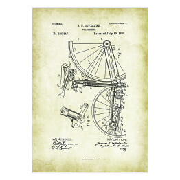 Plakat samoprzylepny J. S. Copeland - patenty na rycinach vintage