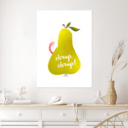 Plakat samoprzylepny Owoce - gruszka 