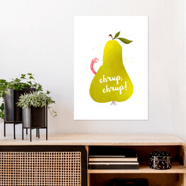 Plakat samoprzylepny Owoce - gruszka 