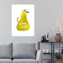 Plakat Owoce - gruszka 