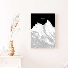 Obraz klasyczny Manaslu - minimalistyczne szczyty górskie