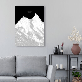 Obraz na płótnie Manaslu - minimalistyczne szczyty górskie