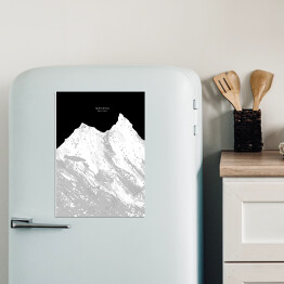 Magnes dekoracyjny Manaslu - minimalistyczne szczyty górskie