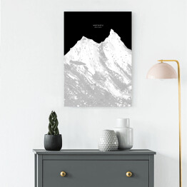 Obraz klasyczny Manaslu - minimalistyczne szczyty górskie