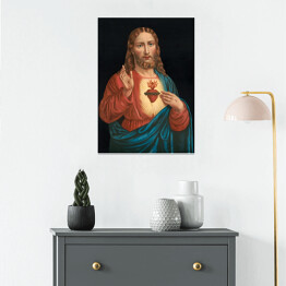 Plakat samoprzylepny Obraz Serce Jezusa