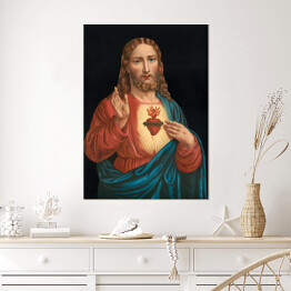 Plakat samoprzylepny Obraz Serce Jezusa