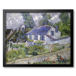 Obraz w ramie Vincent van Gogh Domy w Auvers. Reprodukcja