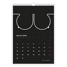 Kalendarz 13-stronicowy Kalendarz z rodzajami piersi
