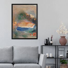 Obraz w ramie Odilon Redon Ofelia. Niebieska peleryna na wodach. Reprodukcja