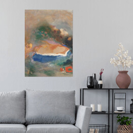 Plakat Odilon Redon Ofelia. Niebieska peleryna na wodach. Reprodukcja