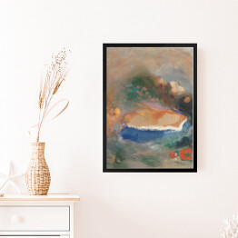Obraz w ramie Odilon Redon Ofelia. Niebieska peleryna na wodach. Reprodukcja