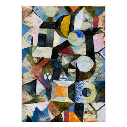 Plakat samoprzylepny Paul Klee Composition with the Yellow Half Moon Reprodukcja obrazu