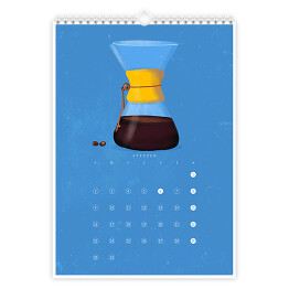 Kalendarz 13-stronicowy Kalendarz ze sposobami parzenia kawy