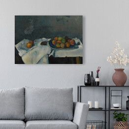 Obraz na płótnie Paul Cezanne "Martwa natura - miska brzoskwini" - reprodukcja